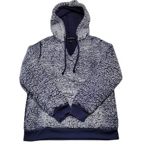 Women's Derek Heart Faux Fur Pullover Hoodie Sz Small